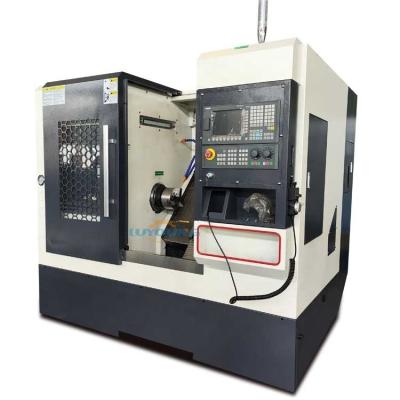 China 0.01 mm Precisão de posicionamento Alta precisão Automática de Leito inclinado Máquina de torno CNC TCK40 à venda