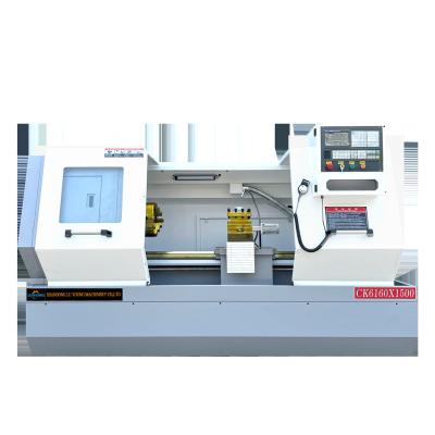 China CK6160x1500mm Metalen CNC draaimachine met plat bed Te koop