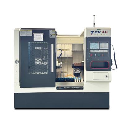 China TCK40 Máquina de torno CNC de piso plano Titular de ferramentas tipo gangue e cabeça de corte voadora à venda