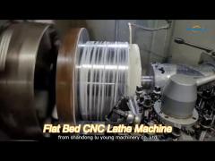 china 5000/6000mm flat bed metal cnc turning lathe machine ck61125 with fanuc controller