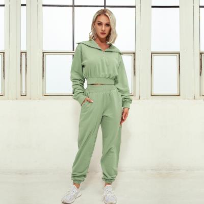 China Breathable Jogging Women Swear Suits Tracksuits 2 Piece Set Zipper Jacket Top And Pants for sale