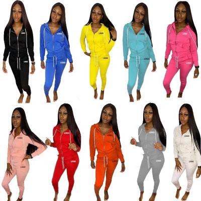 China New Arrival Waterproof Custom Logo Casual Women's Joggers Set Hoodies Suit For Women for sale