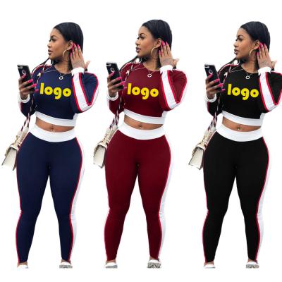 China Wholesale Anti-Static Logo Tracksuit Women Sportsuit Custom Made Sportswear Fitness Workout 2 Piece Yoga Sets for sale