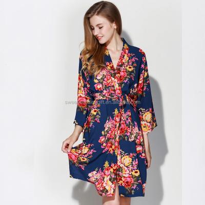 China Breathable Wholesales Pretty Style Good Quality Floral Rayon Cotton Bride Long Dress for sale