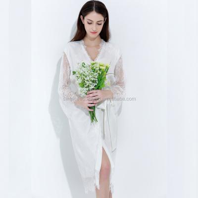 China 2018 NEW Design White Lace Lining Bridal Gown Breathable for sale