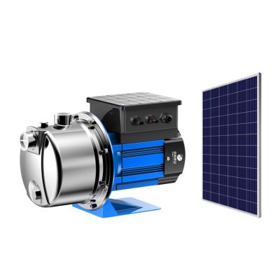 China New Type High Head Jet Solar Powered Water Pump Outdoor Irrigation Agriculture AC DC Automotive Industry for sale