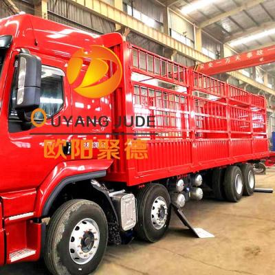 China Special Customized short barrier transport 9.60m high semi truck trailer trailer with brand vehicle chassis on sale for sale