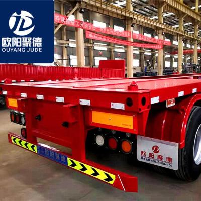 China Truck Trailer Dubai Port Customize 3axles Use Skeleton Transport 20ft 40ft Container Chassis Semi Trailer For Sale for sale