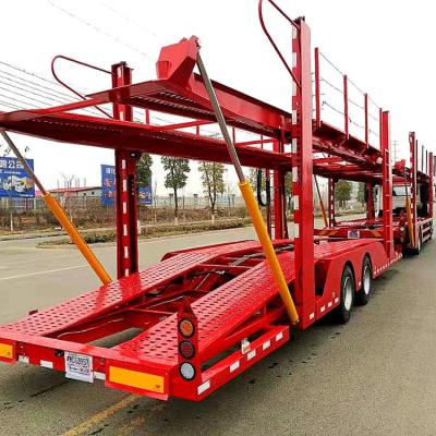 China Special Customized Truck Trailer Vietnam Customer Use Cars Vehicles SUV Transport Car Carrier Semi Trailer On Sale for sale