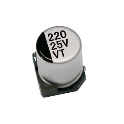 China Hot Selling General Purpose Electronic Components 220uF 25V 8*10.2 20% Equivalent Small Aluminum Capacitor for sale