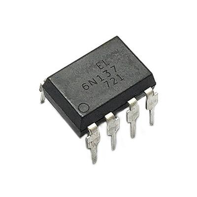 China 6N137 IC 6N137 Optocouplers 10Mbd DIP8 High Speed ​​Power Led Driver IC Chip 6N137 for sale