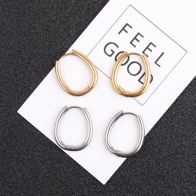 China Simple High Quality Oval Shape Earring Irregular Fashion For 2021 High Quality Earring Trendy Earring for sale