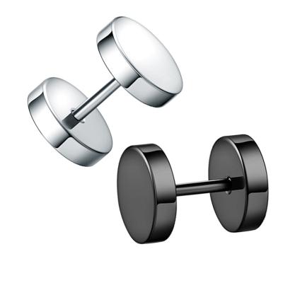 China High Quality Hiphop Body Jewelry Titanium Piercing Barbell Ear Studs For Man for sale