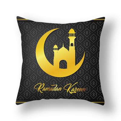 China Anti-Static Living Room Sofa Supplies Border Peach Skin Moon Pillow Cover Cushion Cover Exclusively for Eid Gurbang for sale