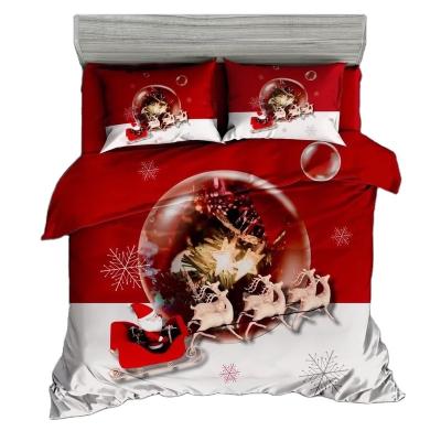 China Anti-pilling Best Selling King Double Full Twin Queen Of Single 3D Christmas Bedding Set Quilt Cover Quilt Pillow Case Bed Linen for sale