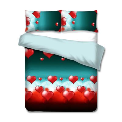 China Anti-pilling Bedding Set Hundred Kinds Of Designs Printed Home Microfiber Fabric Comforter Quilt Cover Sanding Sheet 4 Pieces Wholesale for sale