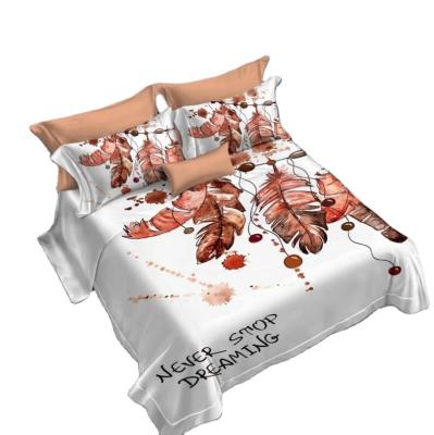 China Double 3D Comforter Bed Sets Design Boho Style Bedding Set Disposable Duvet Cover With Pillowcases Full Twin King Queen Size Bedclothes for sale