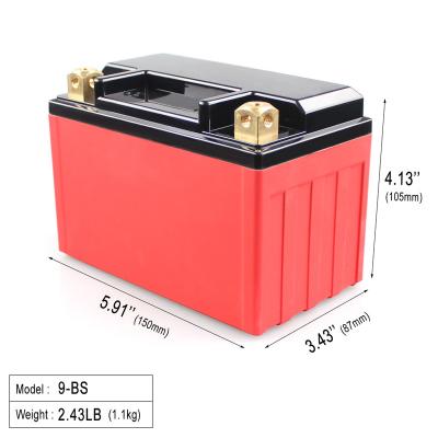 China 12 Volt Motorcycle LiFepo4 Rechargeable Polymer BMS Lithium Ion Battery Pack Supplier For Electric Vehicle 150*87*105 mm for sale