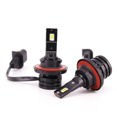 China Custom motorcycle high power car lamp low beam drl 6000LM l.e.d m2 FAN H13 hi led bulb headlight for sale