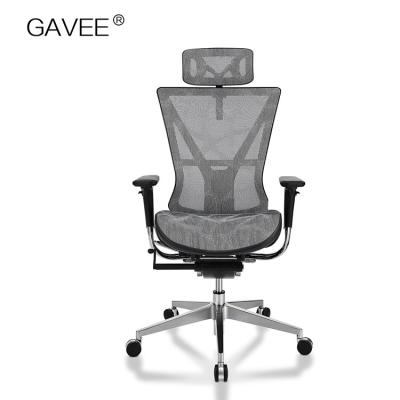 China Ergonomically Designed Presidential Office Chair Aluminum Back Frame For Adults for sale