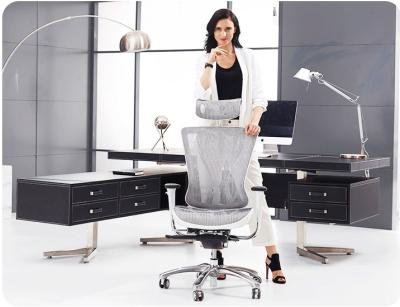 China Gray Color Ergonomic Conference Chair With Multi Function Explosion Chassis for sale