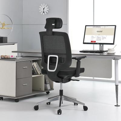 China No Noise President Swivel Chair , Sliding High Back Mesh Office Chair for sale