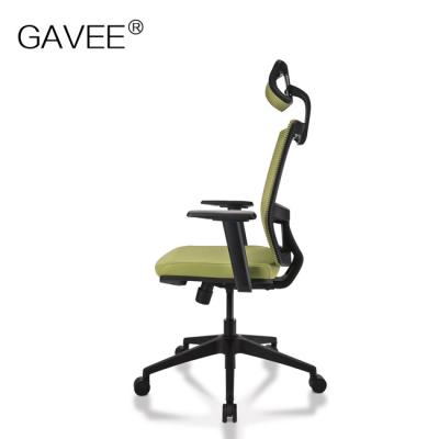 China Lumbar Support Ergonomic Computer Chair Blessed Stereotypes Cotton Fabric Seat for sale