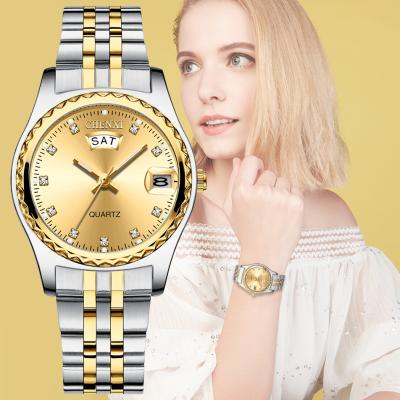 China CHENXI Luxury Water Resistant Women Quartz Watches Ladies Stainless Steel Watch Band Gold High Quality Casual Waterproof Gift For Wife for sale