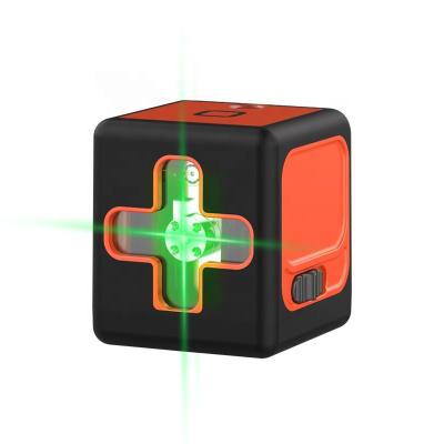 China Mini 2 Laser Level Green Beam Rough Lines Self-Leveling Laser Level For Construction Measuring Tools 70mm*60mm*65mm for sale