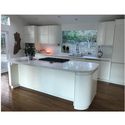 China 2021 Latest Vermont Modern White Lacquer Modular Kitchen Designs Customized Design For Villa House for sale