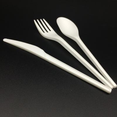 China Disposable BPI Certificated 100% Compostable PLA Cutlery For Restaurants for sale