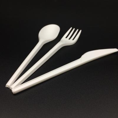 China Disposable BPI Certificated 100% Compostable PLA Cutlery For Dispenser for sale