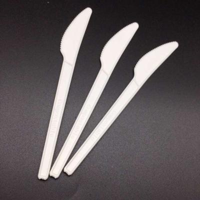 China 100% biodegradable& Wholesale High Quality PLA Compostable Tableware Knife Fork Spoon for sale