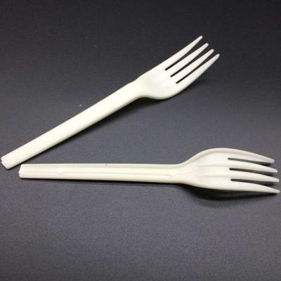 China Disposable bio-based plastic cutlery made from cornstarch +PP for sale