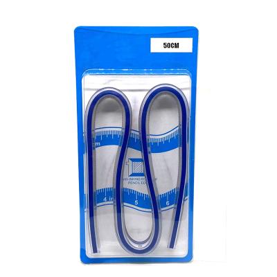 China Wholesale Flexible Plastic+aluminum Customer Logo 50cm Curve Tape Measure for sale