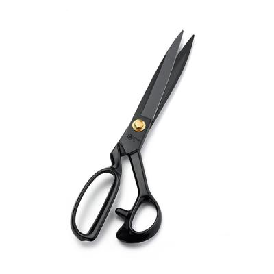 China Black Color Professional Embroidery Tailor Shears Heavy Duty Fabric Scissors Office Scissors for sale