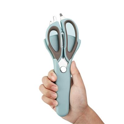 China Top Quality Stainless Steel Universal Kitchen Scissors Kitchen Cutting Shears for Poultry Scissors Maget Function Scissors for sale