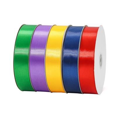 China Wholesale Colored Logo 30mm Polyester Ribbon Recyled Customer Wrapping Ribbons For Cakeshop And Wedding for sale