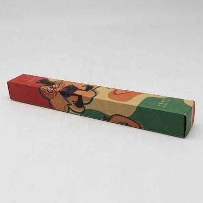 China Handmade Logo Color Box Kraft Paper Chopsticks Manufacturer Customized Packing Box for sale