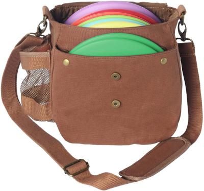 China Waterproof Polyester New Design Canvas Frisbee Golf Discs Bag Shoulder Disc Golf Bag for sale