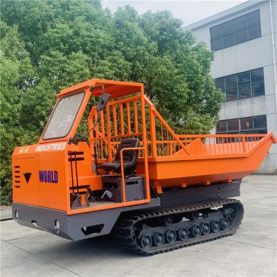 China Multi Purpose Crawler Mini Dumper Smooth Transmission For Palm Oil Plantations for sale