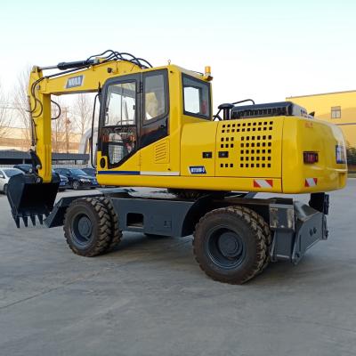 China Excavador hidráulico rodado durabilidad de la rueda de Mini Excavator 85kw en venta