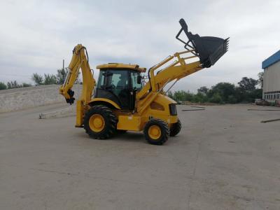 China Four Wheel Drive Compact Backhoe Loader 8200kg Front Loader Backhoe for sale