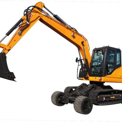 China 12 Ton Wheel Crawler Excavator Flexible Exquisite Crawler Mounted Excavator for sale