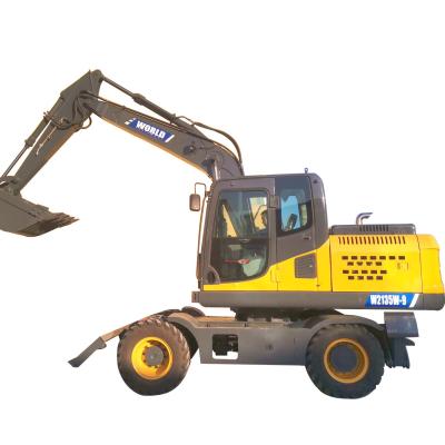 China Máquina de mudanza rodada pequeño cubo de Mini Excavator Hydraulic Control Earth en venta