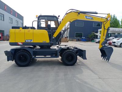 China 0.2-0.6cbm Bucket Wheel Crawler Loader 10-12rpm Grapple Clamp Orchards Municipal Te koop