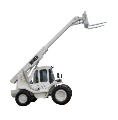 China 4 Wheel Drive EPA Diesel Engine Telescopic Handler 2.5T load Telescopic Forklift 4WD Telehandler zu verkaufen