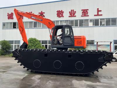 China China topmerk niet Gebruikt amfibische graafmachine HK150SD met 0,25 m3 rivier reinigingsmachine lange reikboom Te koop