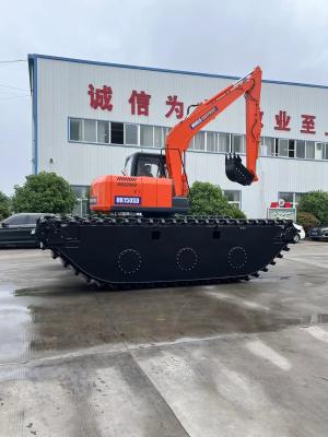 中国 1300mm Pontoon Width Excavator in River for Heavy-Duty Applications and Projects 販売のため