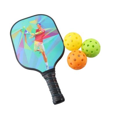 China Custom Outdoor or Indoor Pickleball Game Paddles Usapa Approved With Fiberglass And PP Face Honeycomb Core For Indoor And Outdoor for sale